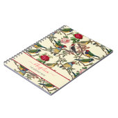 Stijl Victoriaans Vogels en Rozen Notitieboek (Linkerzijde)