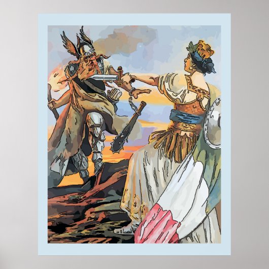 stijl Viking Poster (Voorkant)