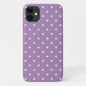 Stijl Violet Polka Dot iPhone, Plus & Pro Hoesje (Achterkant)