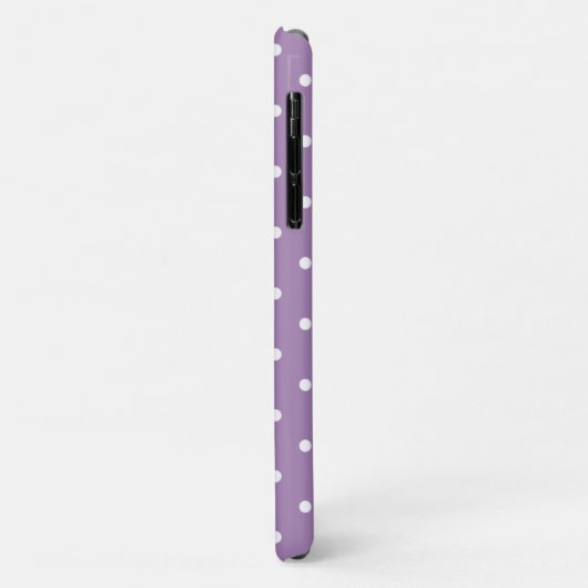 Stijl Violet Polka Dot iPhone, Plus & Pro Hoesje (Achterkant/links)