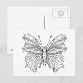 Stijl Vlinder 3 Briefkaart (Voorkant / Achterkant)