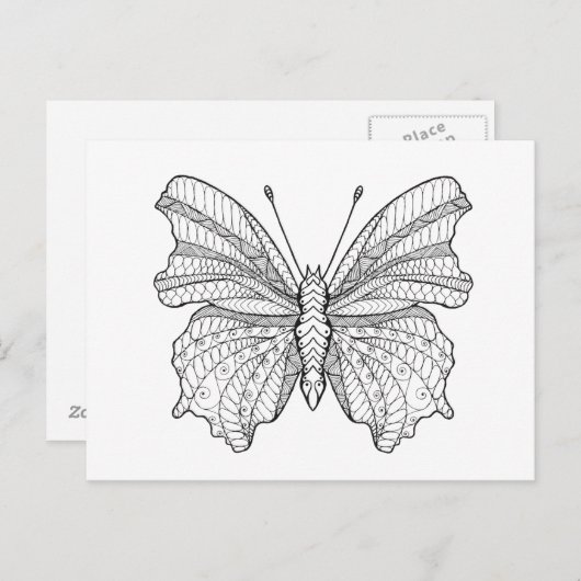 Stijl Vlinder 3 Briefkaart (Voorkant / Achterkant)