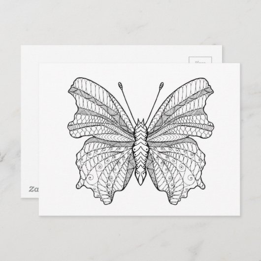 Stijl Vlinder 3 Briefkaart (Voorkant / Achterkant)