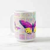 stijl vlinder kunst Mok Cup (Voorkant links)