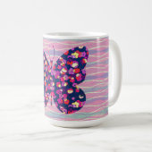 -stijl vlinder Mok koffiebeker (Voorkant rechts)