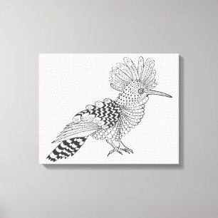 Stijl Vogel 6 Canvas Afdruk