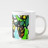 Stijl vogelverschrikker grote koffiekop (Rechts)