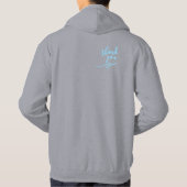 Stijl: Volwassenen Pullover Hoodie (Grijs Levendig (Achterkant)