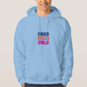 Stijl: Volwassenen Pullover Hoodie (Lichtblauw lev (Voorkant)