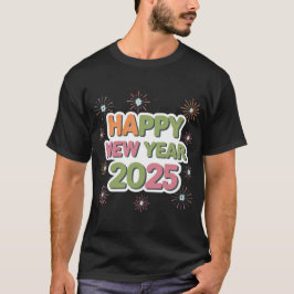 Stijl voor elke gelegenheid 2025 Nieuwjaar Mannen T-shirt