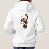 Stijl voor volleybal liefhebber hoodie (Achterkant)