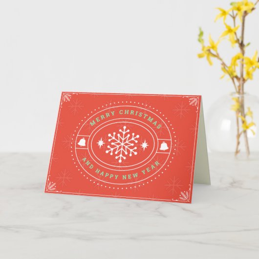  stijl voor vrolijk kerstfeest kaart (Gele Bloem)