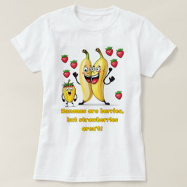 Stijl: Vrouwen Banaan bessen Basic T-shirt