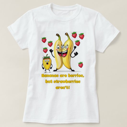 Stijl: Vrouwen Banaan bessen Basic T-shirt (Design voorkant)