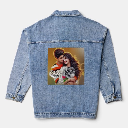 Stijl: Vrouwen Denim Jacket (Jean Jacket) (Achterkant)