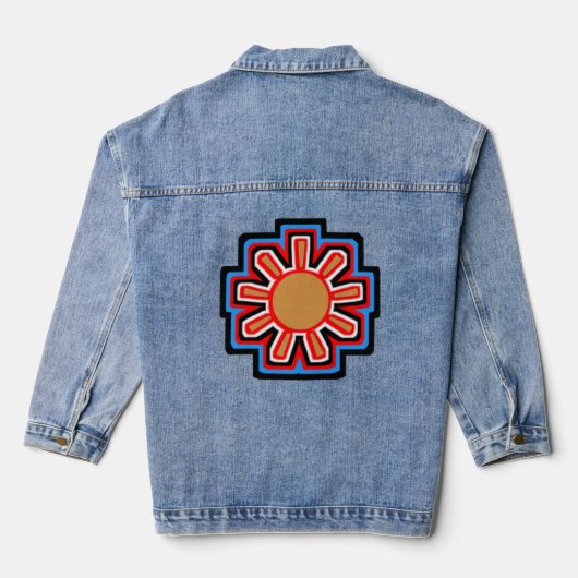 Stijl: Vrouwen Denim Jacket (Jean Jacket) (Achterkant)