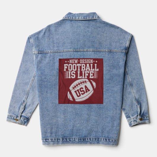 Stijl: Vrouwen Denim Jacket (Jean Jacket) Deze tas (Achterkant)