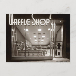 stijl "Waffle Shop" Briefkaart
