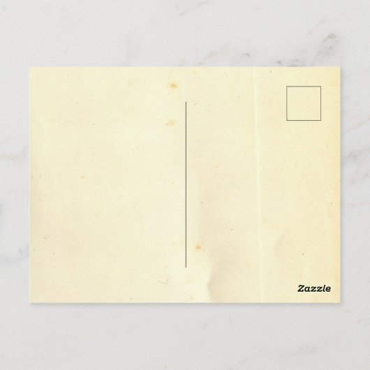 stijl "Waffle Shop" Briefkaart (Achterkant)