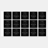  stijl waterdichte lip balsem label - zwart (Vel)