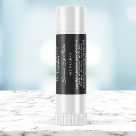  stijl waterdichte lip balsem label - zwart