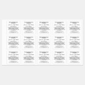 stijl waterdichte lipbalsem label - wit (Vel)