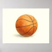  stijl Waterverf basketbal ontwerp Poster (Voorkant)