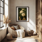  stijl White Gardenia Art - Downloadbaar Poster