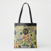  stijl William Morris Botanical Hummingbird Tote Bag (Voorkant)