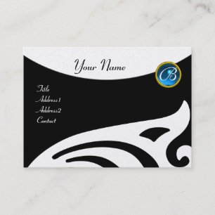 STIJL WINGS MONOGRAM, BLUE SAPPHIRE PER VISITEKAARTJE