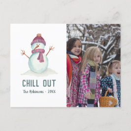  Stijl Winter Kerstmis Familie Foto Feestdagenkaart