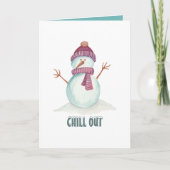  stijl winterkerst kaart (Voorkant)