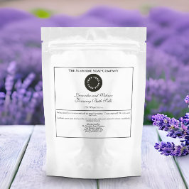  stijl wit badzout zakje label w logo sparkling wijnetiket