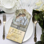  Stijl Wit Sakura Foto QR Code Website All In One Uitnodiging