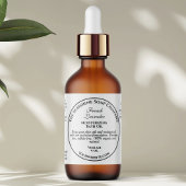 stijl witte cosmetica flesetiket etiket