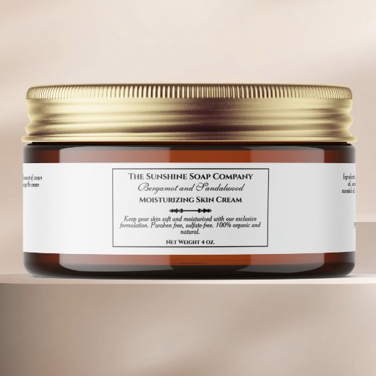  stijl witte cosmetica pot label