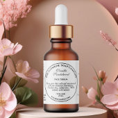 stijl witte druppelaar flesetiket etiket