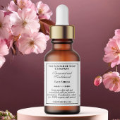 stijl witte druppelaar flesetiket etiket