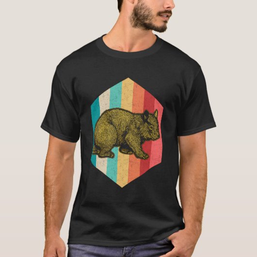 Stijl Wombat Dier Retro Wombat Kerst T-shirt (Voorkant)