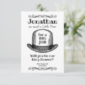  stijl zal je mijn Ring Bearer zijn Kaart (Staand voorkant)