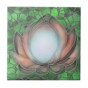 stijl Zalm Lotus Ceramic Tile Tegeltje