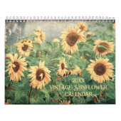  Stijl Zonnebloem 2024 Rustiek Land Kalender (Hoes)
