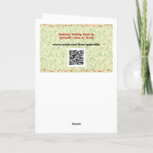  Stijl Zwart Grijs Ornament Art Christmas Kaart (Achterkant)