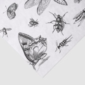  Stijl zwart-wit Insect Collage, Pt 1 Tissuepapier (Detail)