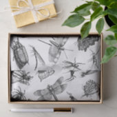 Stijl zwart-wit Insect Collage, Pt 2 Tissuepapier (Geschenk)