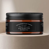  stijl zwarte cosmetica pot label