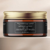  stijl zwarte cosmetica pot label