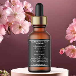 stijl zwarte druppelaar flesetiket etiket