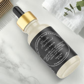  stijl zwarte druppelaar flesetiket etiket