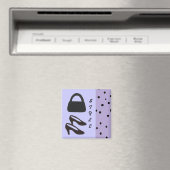 Stijl - Zwarte paars en zwarte schoenen Magneet (Insitu (Vaatwasser))